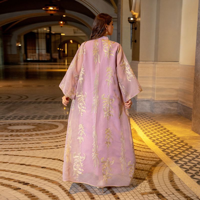 Eid Luxury Caftan Kaftan Dress Jalabiya With Sequins Embroidered