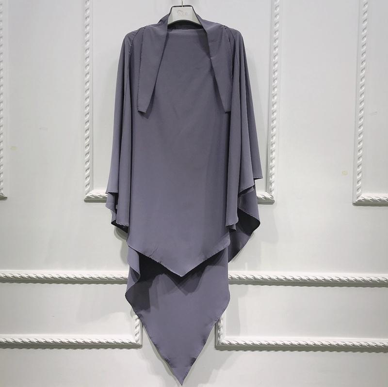Muslim Women Long Khimar Overhead