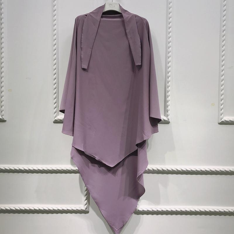 Muslim Women Long Khimar Overhead