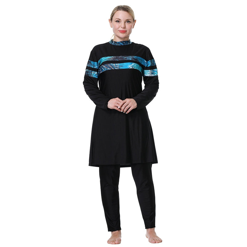 3XL-8XL Plus Size Muslim Women Halal Burkinis Swimwear Islamic Swimsuit