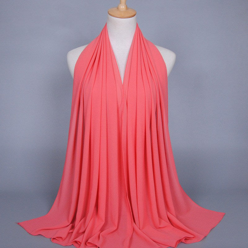 35 Color Options Muslim Women Chiffon Hijab Scarf