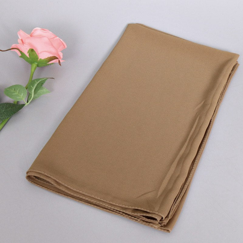 35 خيارًا من الألوان لوشاح الحجاب الشيفون للنساء المسلمات