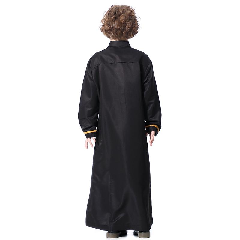 Middle East Arab Kids Clothing Stand Collar Robe Boy thobes