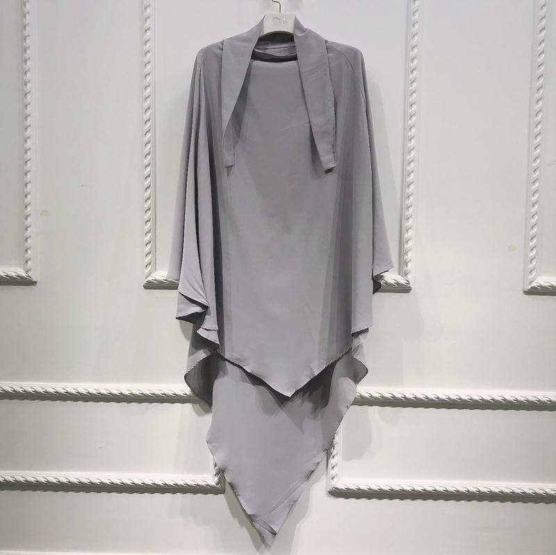 Muslim Women Long Khimar Overhead