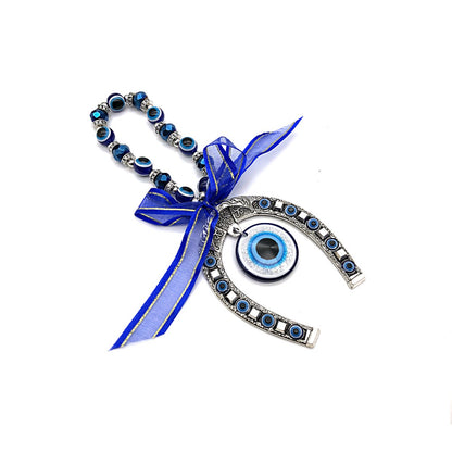 Blue Evil Eye Decor Wall Hanging Ornament Door Hanger Home Protection #EBE081