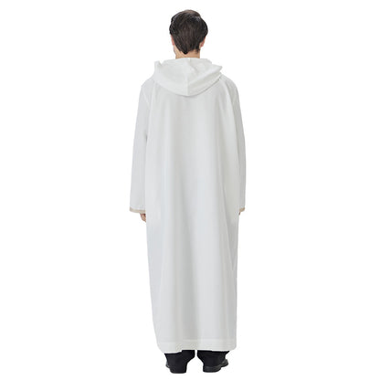 Arabic Hooded Thobe Islamic Muslim Jubba Djellaba For Men #26T847
