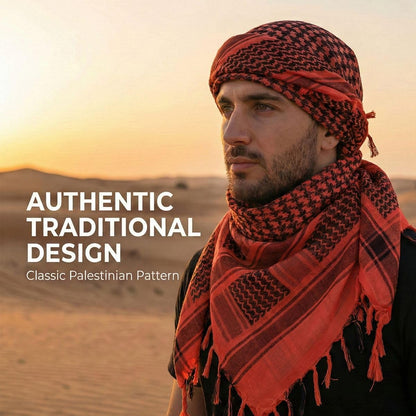 100% Cotton Military Tactical Shemagh Desert Scarf Neck Wrap For Men and Women