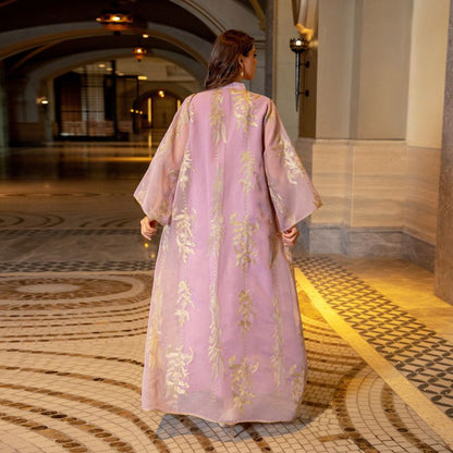 Eid Luxury Caftan Kaftan Dress Jalabiya With Sequins Embroidered