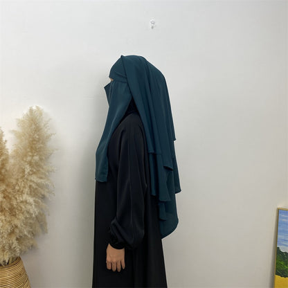 مجموعة نقاب نيدا خمار للنساء المسلمات، مكونة من 14 لونًا