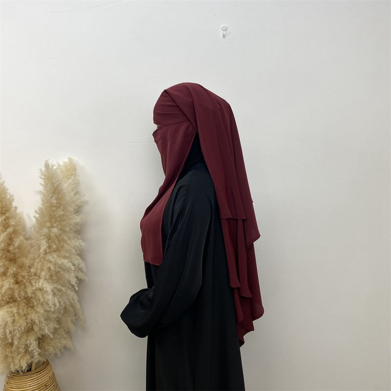 مجموعة نقاب نيدا خمار للنساء المسلمات، مكونة من 14 لونًا