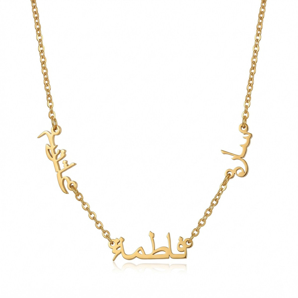 Custom Personalized Multiple Names Arabic Name Necklace