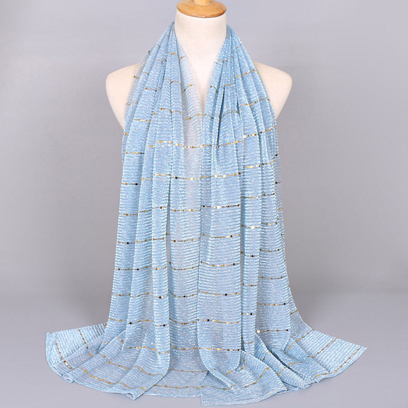 Muslim Women Sequins Hijab Scarf #26VS064