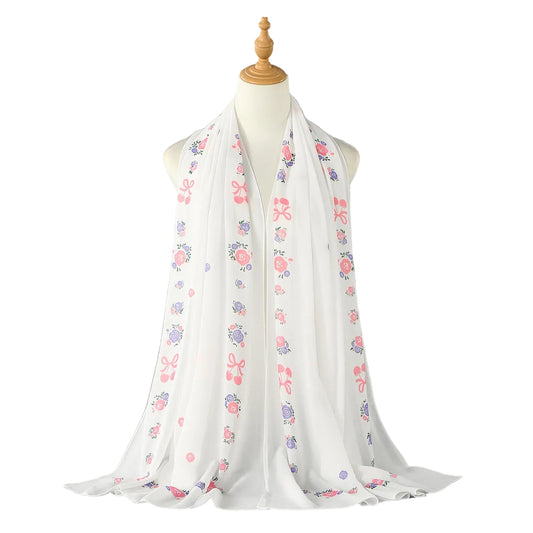Muslim Women Printed Chiffon Hijab Scarf #26VE206