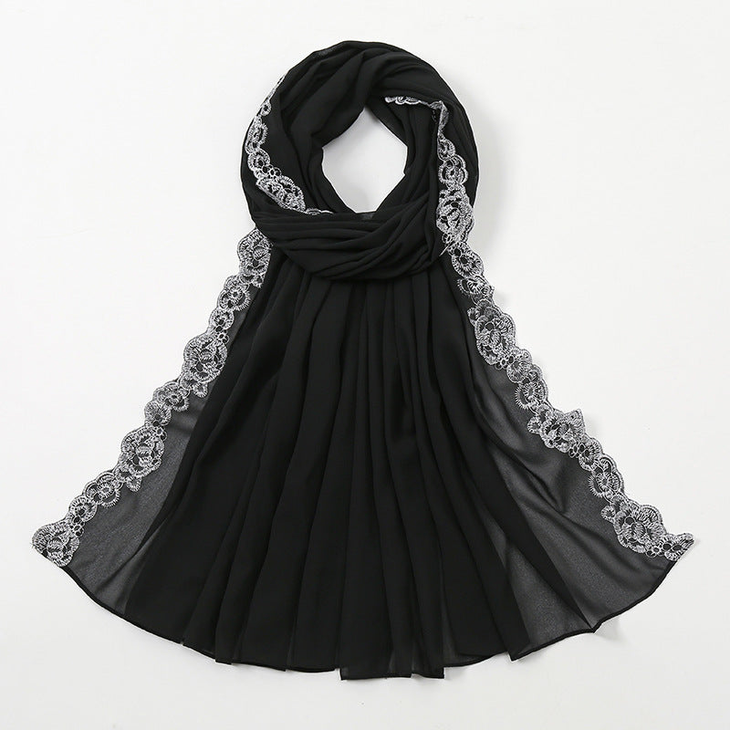 Muslim Women Lace Hijab Scarf #26VS484