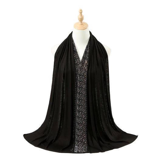 Muslim Women Hotfix Rhinestones Hijab Scarf #26YW425