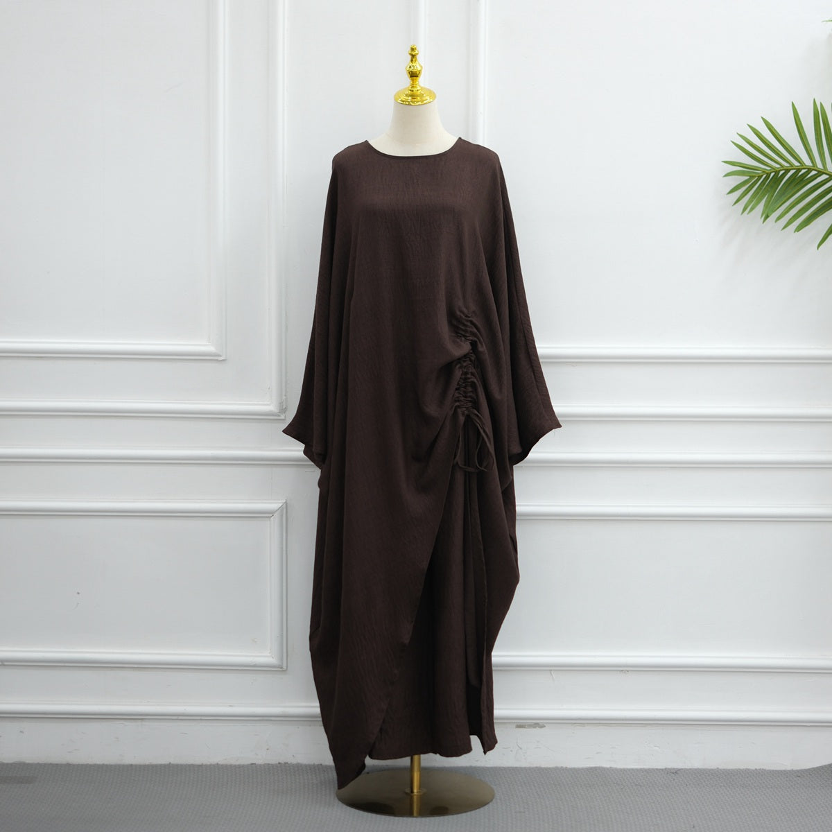 Muslim Women Daily Wear 2 Pieces Tops And Pants Suit Set #261345
