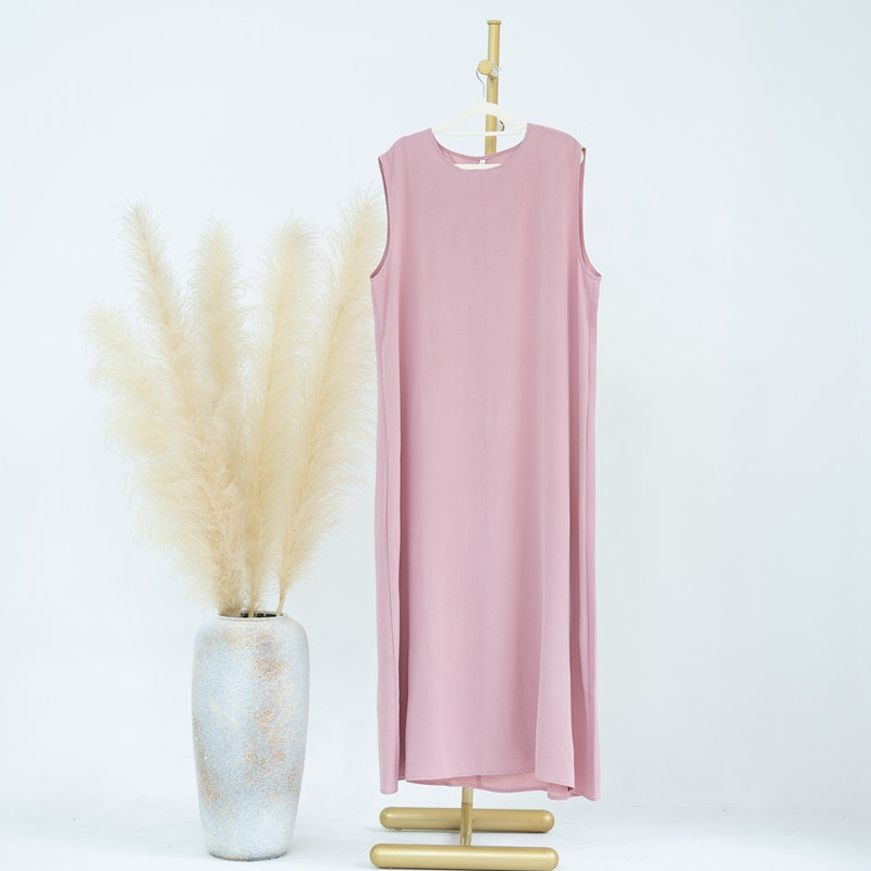 Muslim Women Sleeveless Inner Slip Dress Underdress