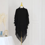 3 Layer Chiffon 11 Color Options Long Khimar For Muslim Women Nikah And Prayer