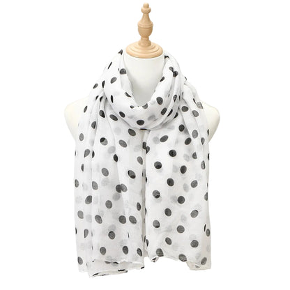 Muslim Women Polka Dot Print Hijab Scarf #26VE125