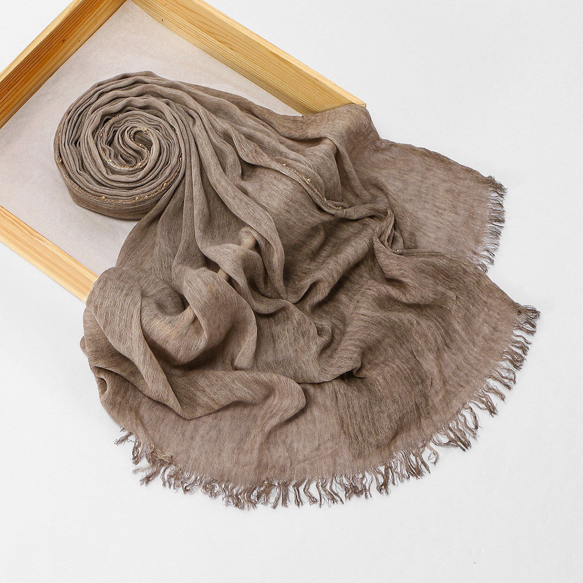 Muslim Women Tassel Hijab Scarf #26VE203