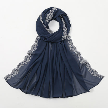 Muslim Women Lace Hijab Scarf #26VS484