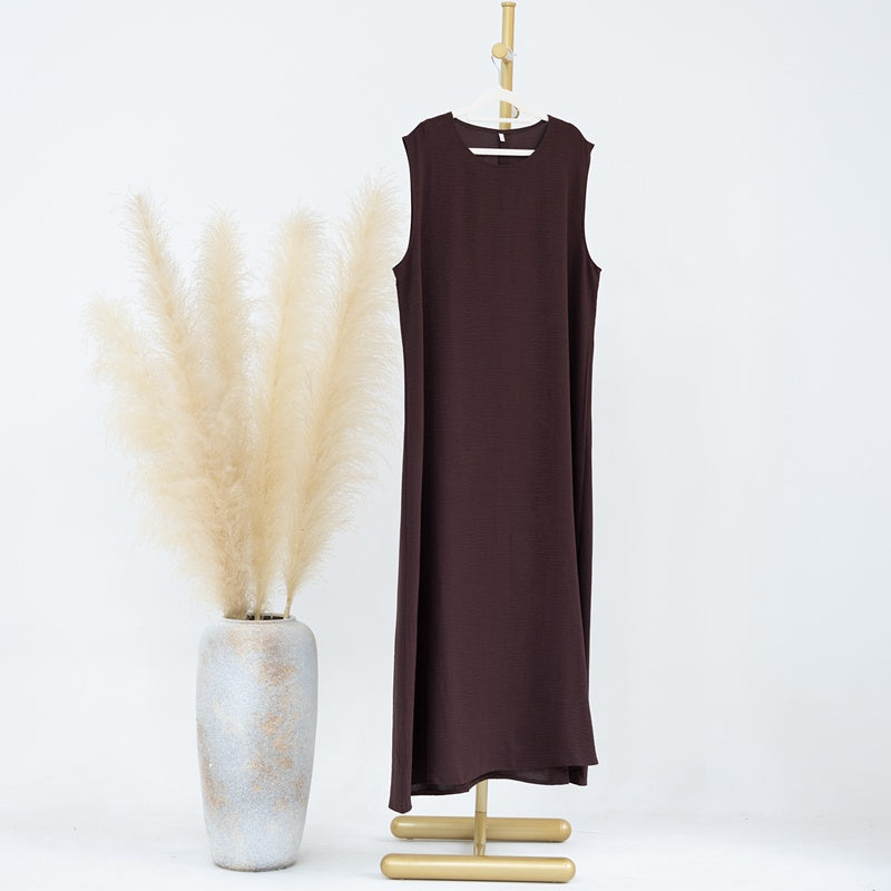 Muslim Women Sleeveless Inner Slip Dress Underdress