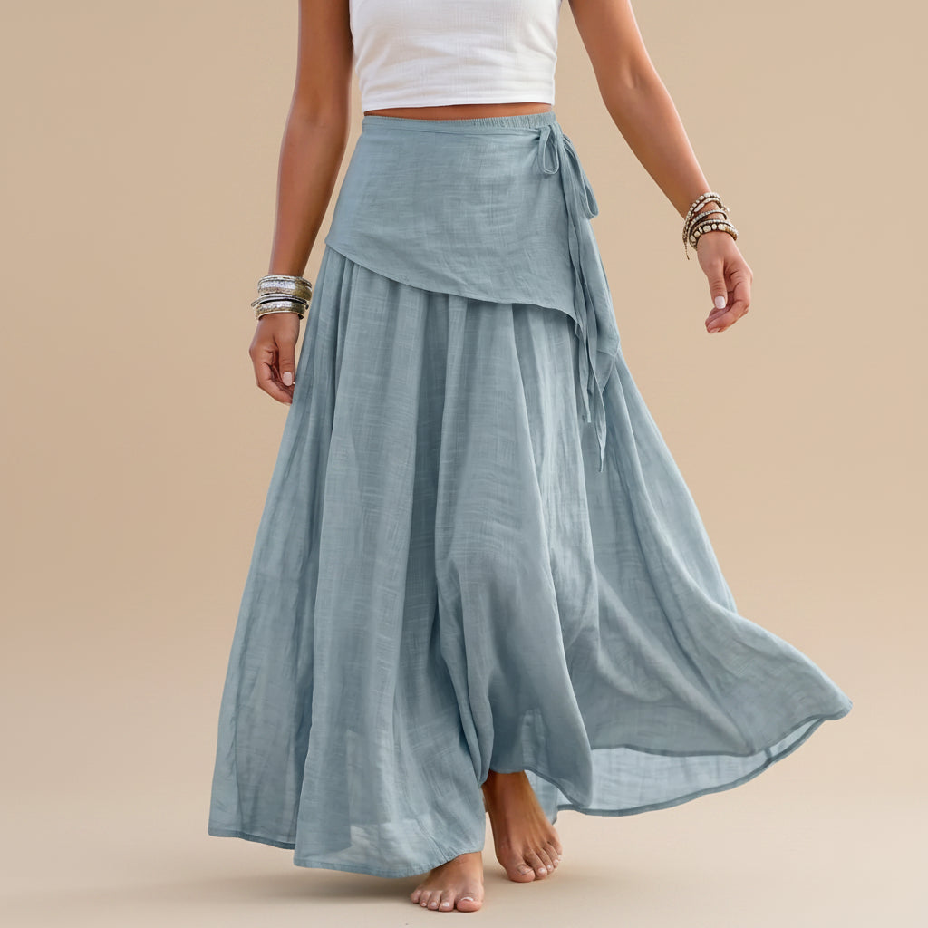 Plain Modest Maxi Skirt #269057