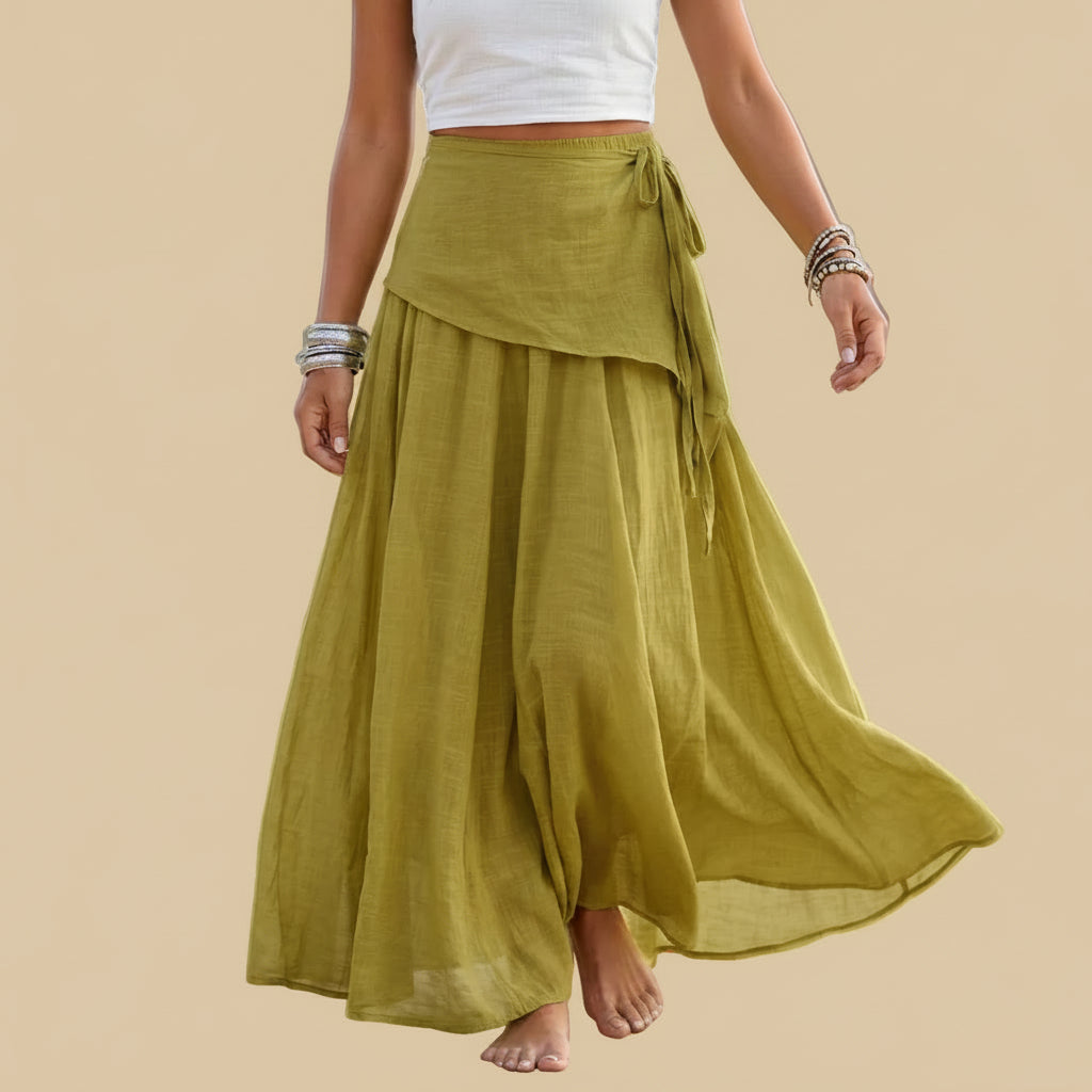 Plain Modest Maxi Skirt #269057