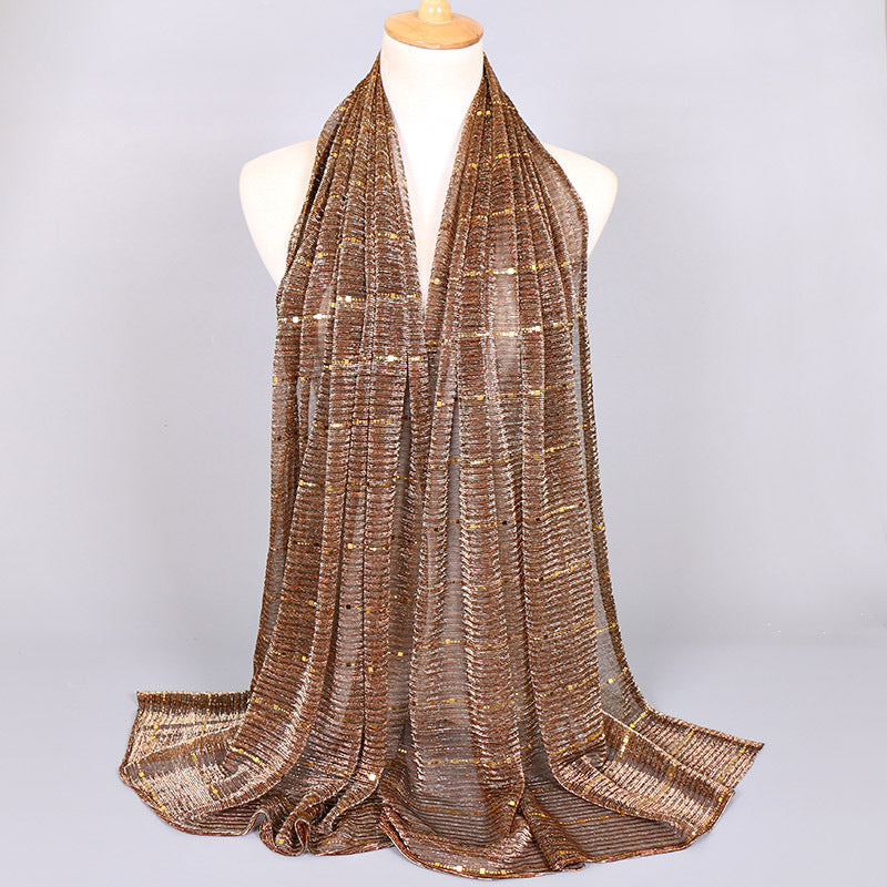 Muslim Women Sequins Hijab Scarf #26VS064