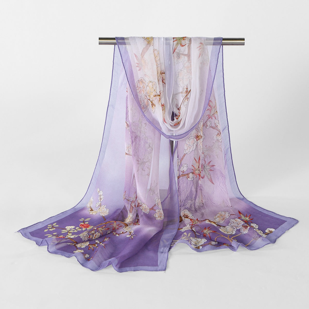 Muslim Women Thin Printed Hijab Scarf Shawl #26XQ523