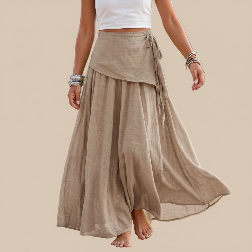 Plain Modest Maxi Skirt #269057