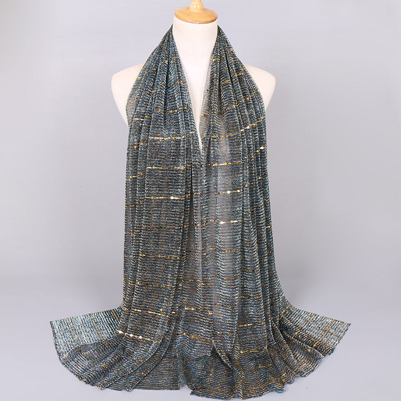 Muslim Women Sequins Hijab Scarf #26VS064