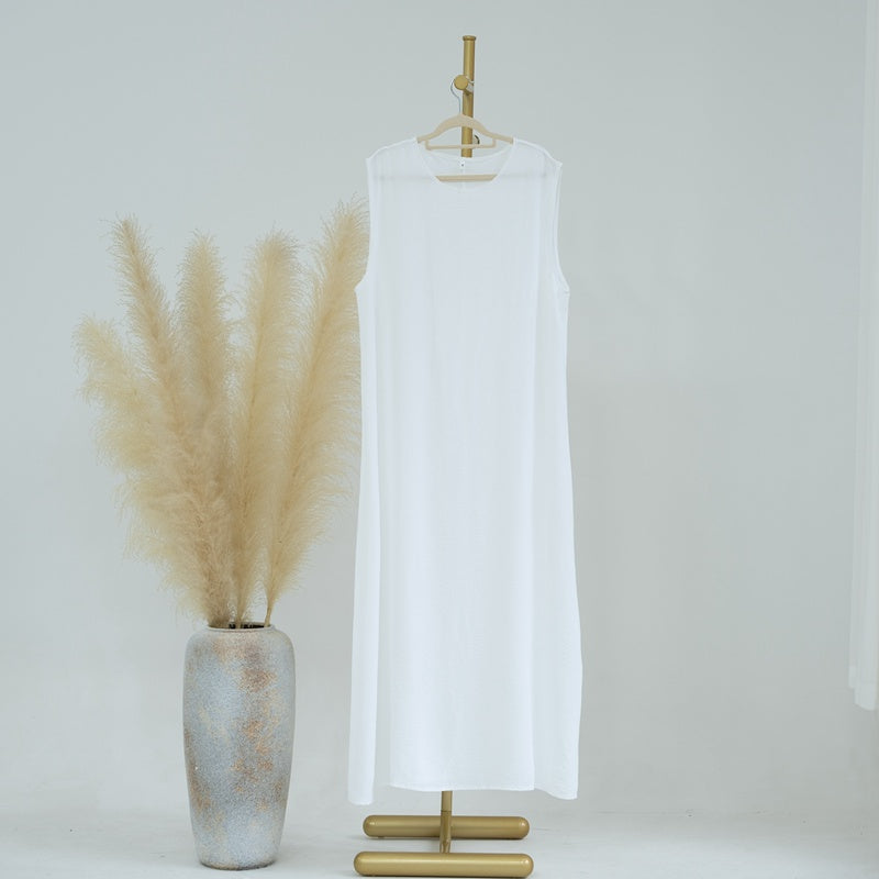 Muslim Women Sleeveless Inner Slip Dress Underdress