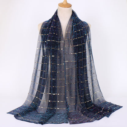 Muslim Women Sequins Hijab Scarf #26VS064