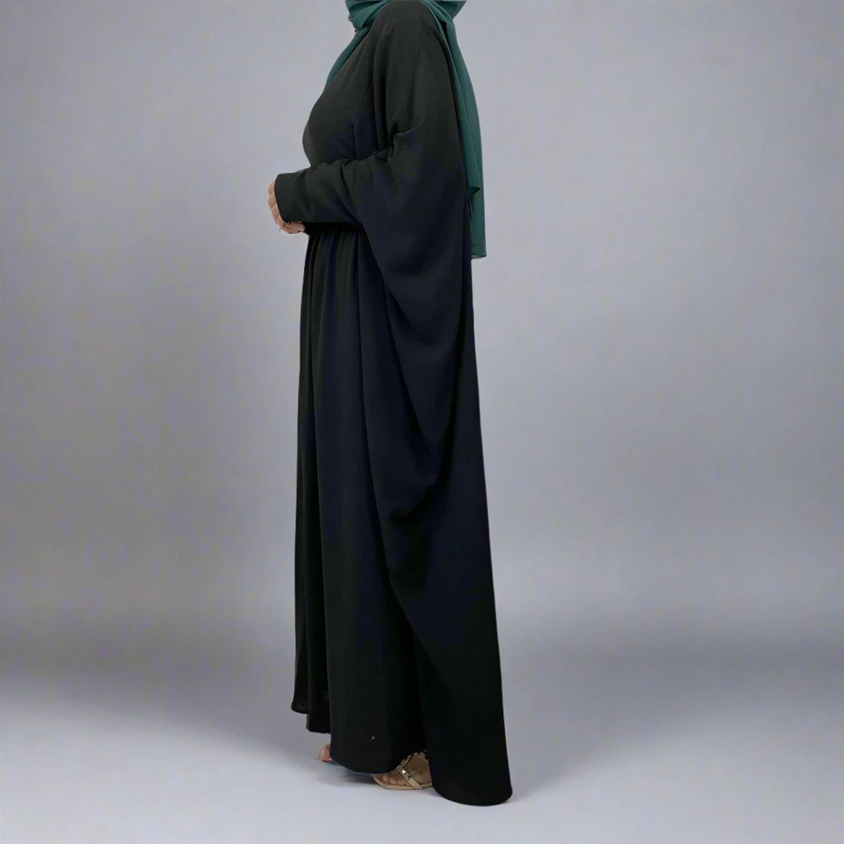 فستان عباية مطوي ومجعد #256836