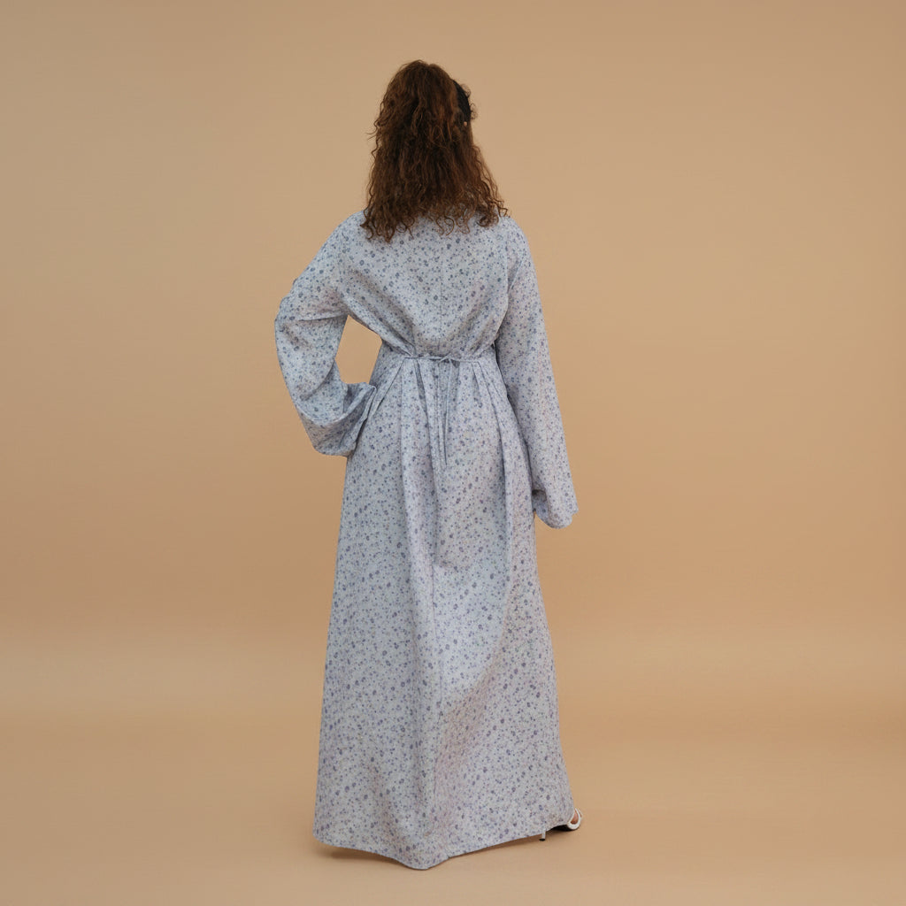 Muslim Women Printed Abaya Dress #261324