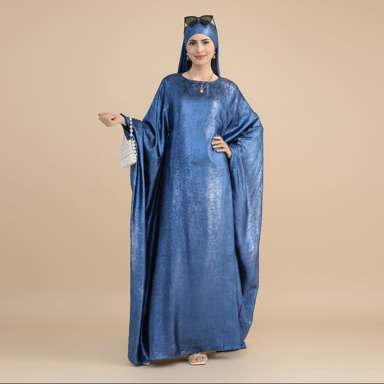 Bronzing Gleam Butterfly Batwing Farasha Abaya Dress #26778