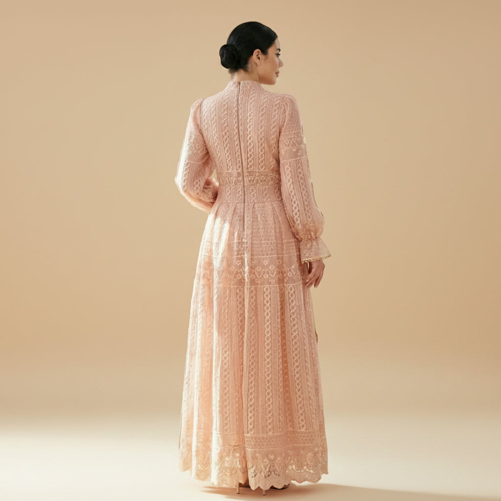 عباية فستان طبقتين بتطريز رائع #261240