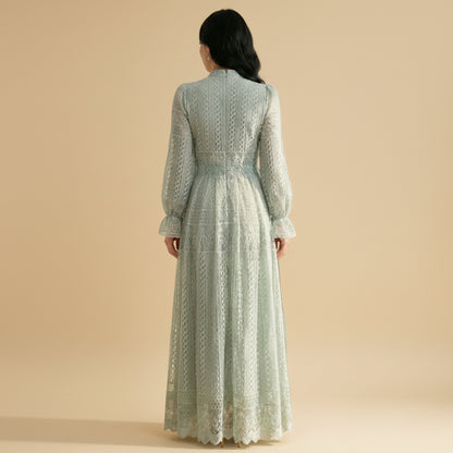 عباية فستان طبقتين بتطريز رائع #261240