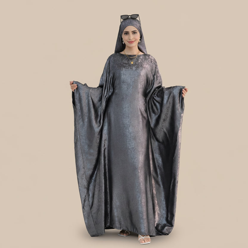 Bronzing Gleam Butterfly Batwing Farasha Abaya Dress #26778