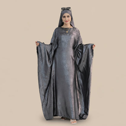Bronzing Gleam Butterfly Batwing Farasha Abaya Dress #26778