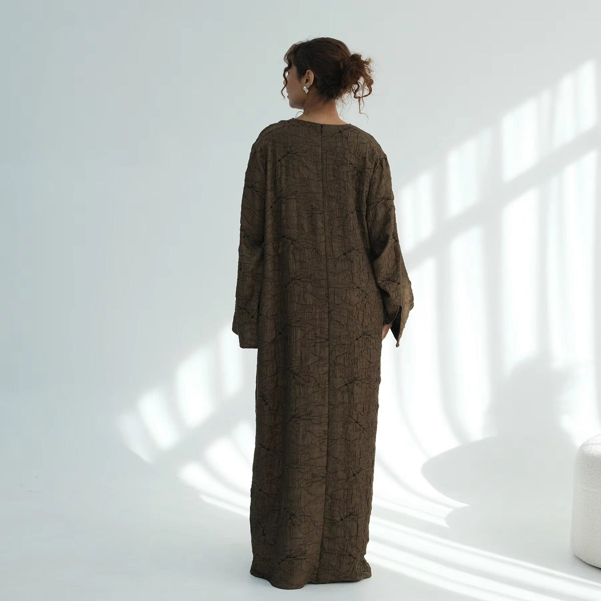 عباية فاخرة من الجاكار ذات وجهين للنساء المسلمات #261130