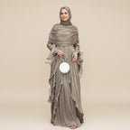 Muslim Women Abaya Dress With Cape #261169