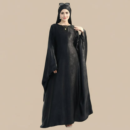 Bronzing Gleam Butterfly Batwing Farasha Abaya Dress #26778
