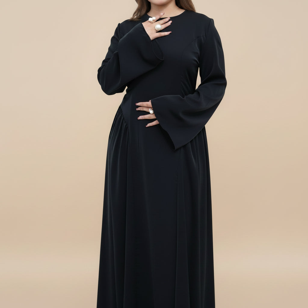Back Strap Nida Abaya Dress For Women - #261155