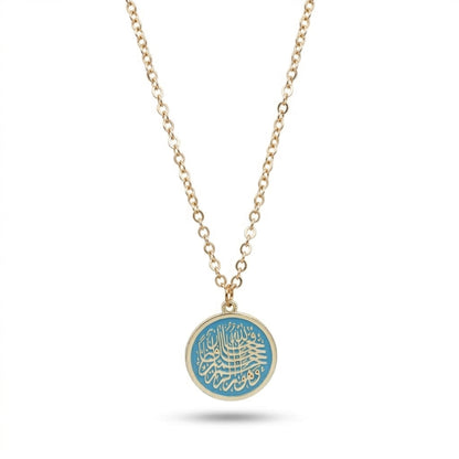 Arabic Calligraphy Colorful Necklace Jewelry