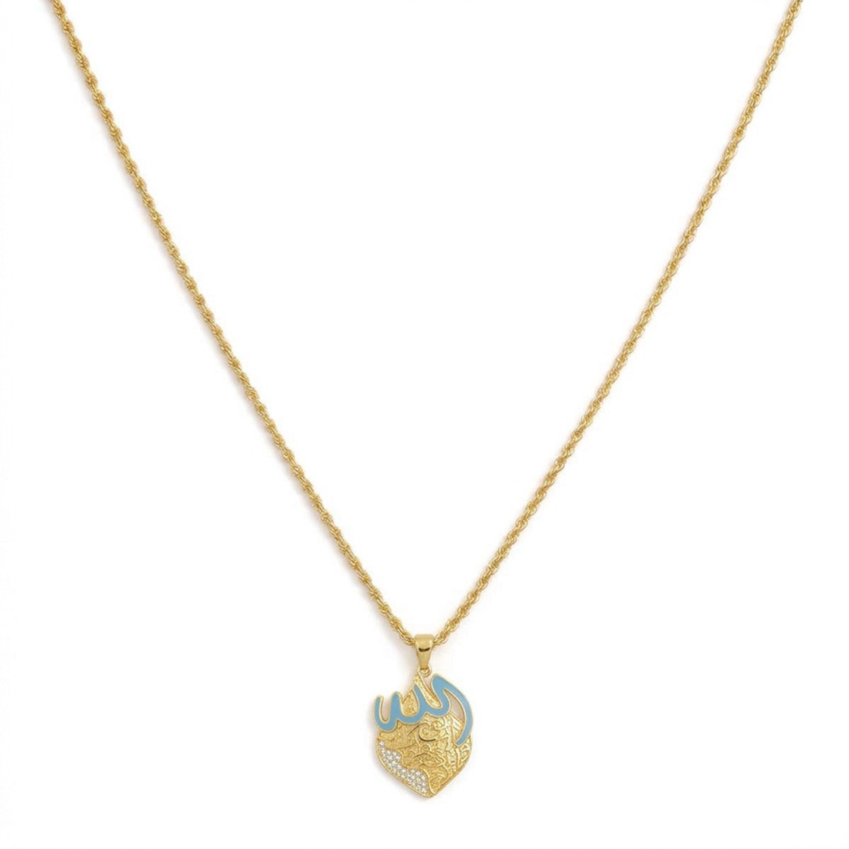 Allah Necklace Islamic Muslim Arabic Calligraphy Jewelry #769