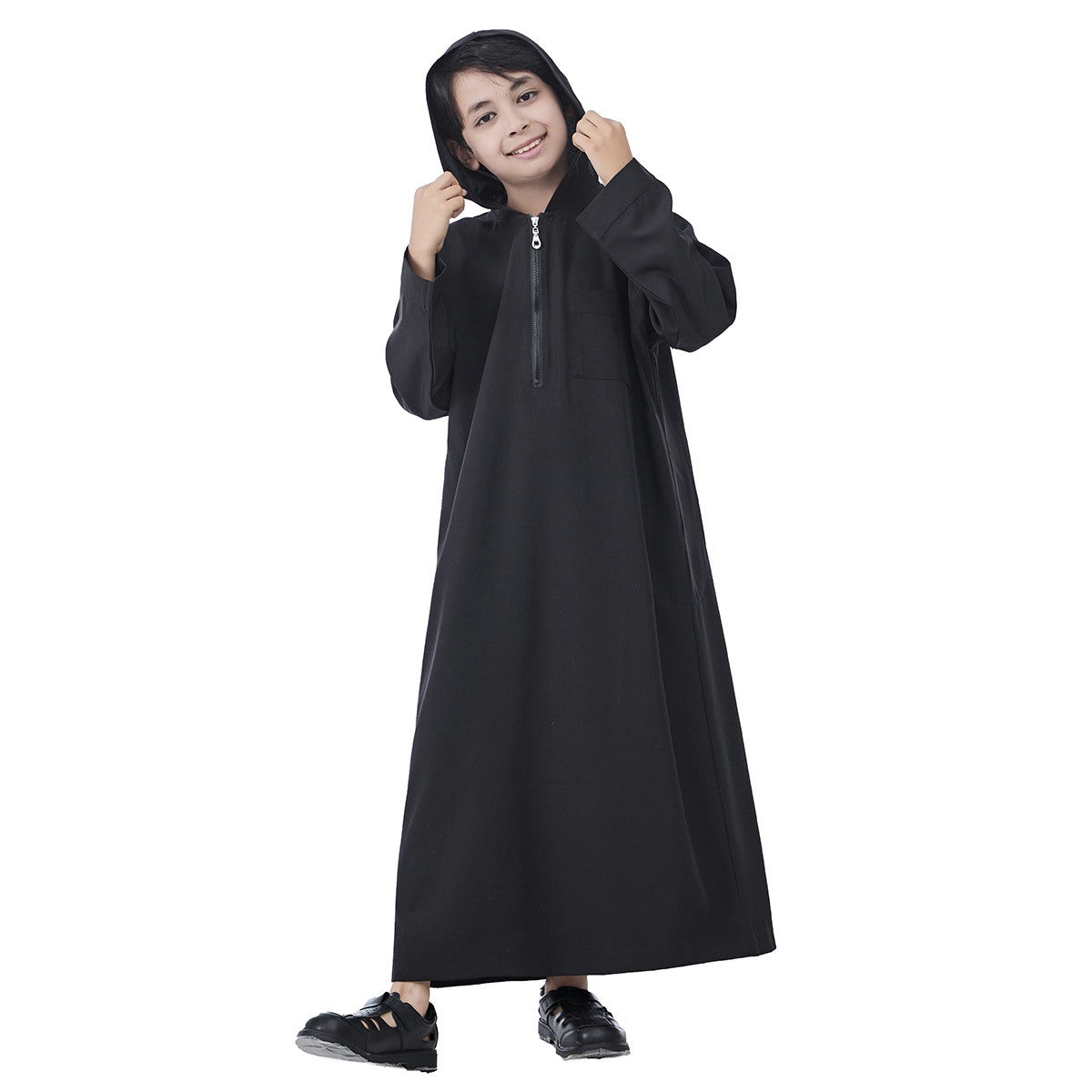 ثوب جلابية بغطاء رأس للأولاد المسلمين العرب #26T891