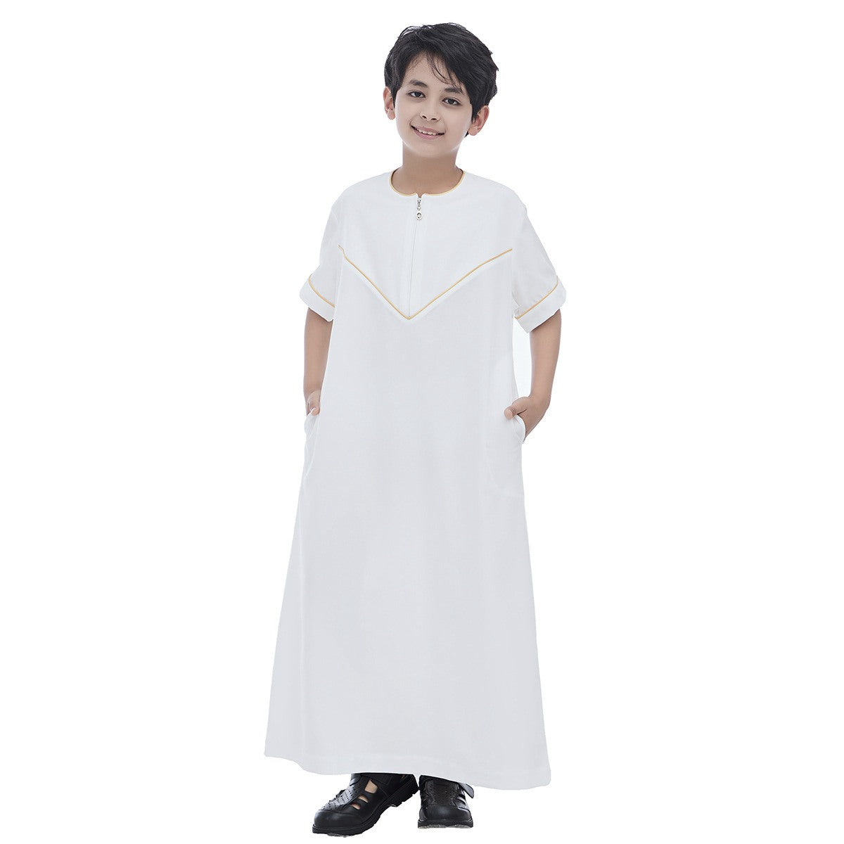 ثوب عربي للأطفال الصغار في الشرق الأوسط، كم قصير #26T890