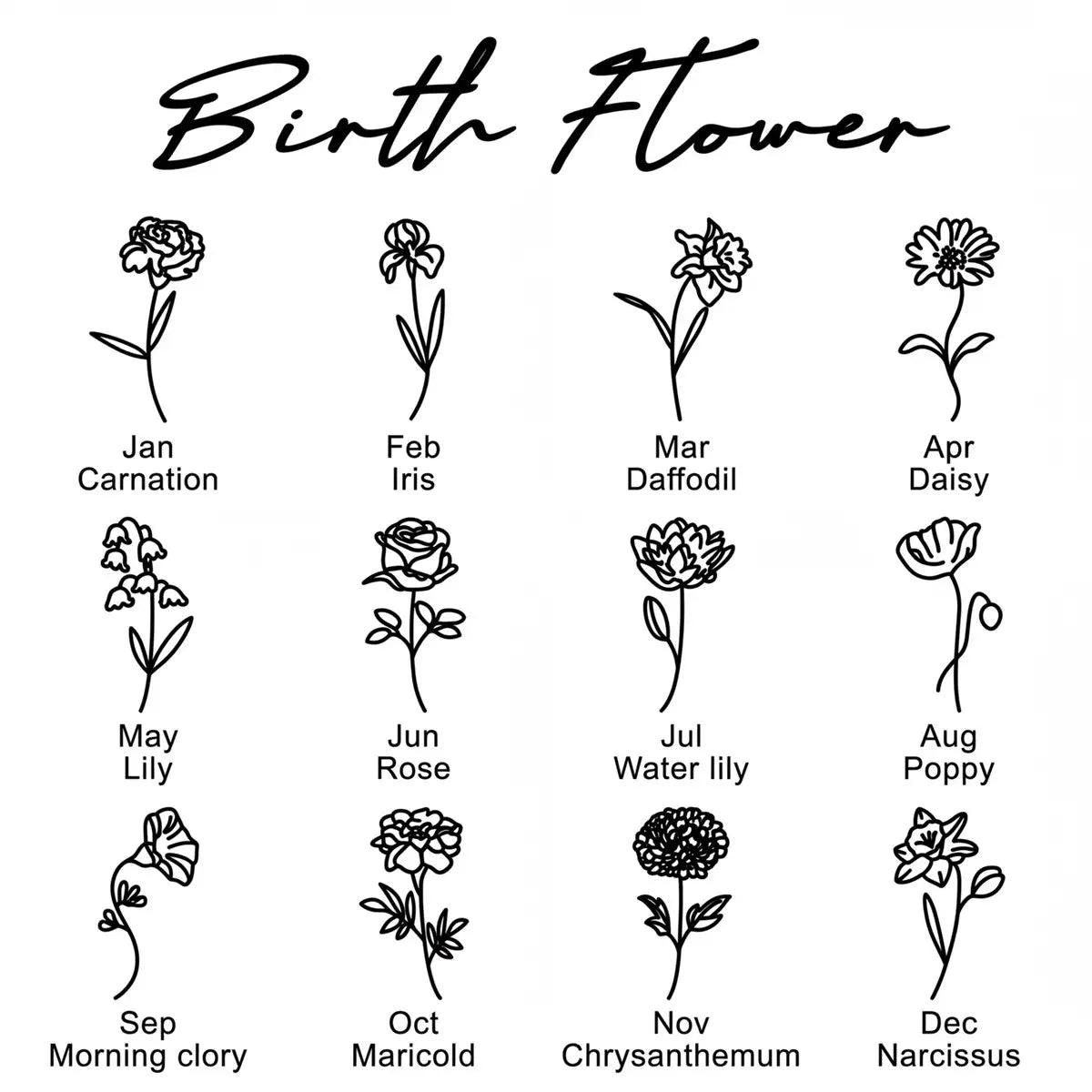 قلادة اسم مخصصة مع زهرة الميلاد - العربية والإنجليزية #2